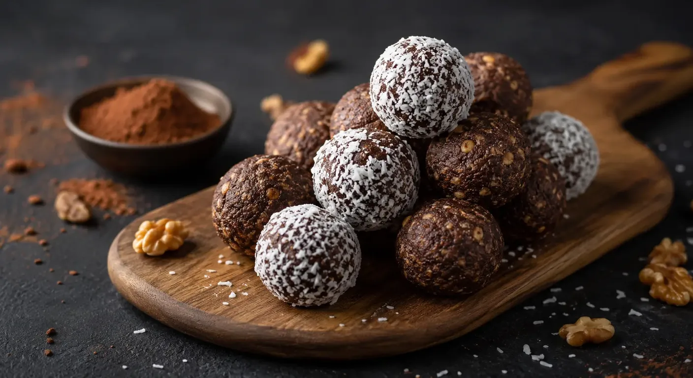 Postres saludables con cacao y nueces